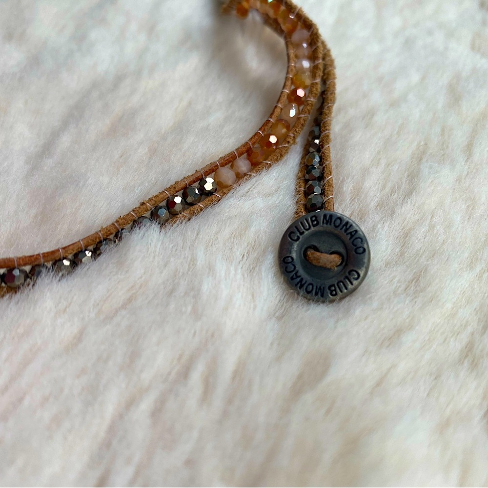 Club Monaco beaded wrap bracelet